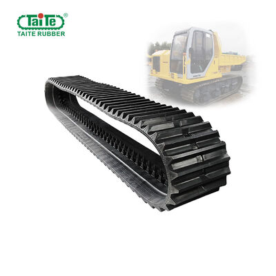 سعر جيد مسار مطاطي متواصل صلب لـ Komatsu CD60R بحجم 600x100x82 ، طول 8200MM ، ومادة الحبل المطاطي والصلب الانترنت