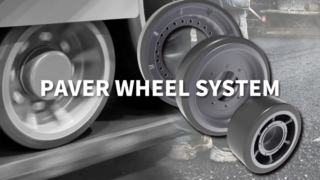 العجلات الحاملة لرصف الأسفلت، وعجلات القيادة، وعجلات التوجيه